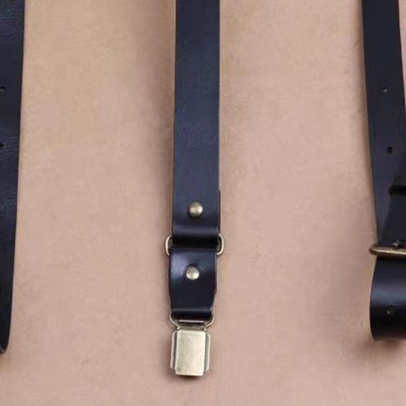 Men'S Formal Wear With Suspenders - 39BD ปรับ PU หนัง Suspender สายรัด