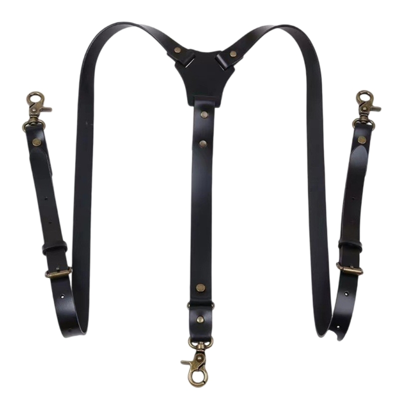 Men'S Formal Wear With Suspenders - เข็มขัดแขวนผู้ชายพร้อมสายสะพายไหล่ปรับได้แบบตะขอปลอดภัยสำหรับกิจกรรมทางการ