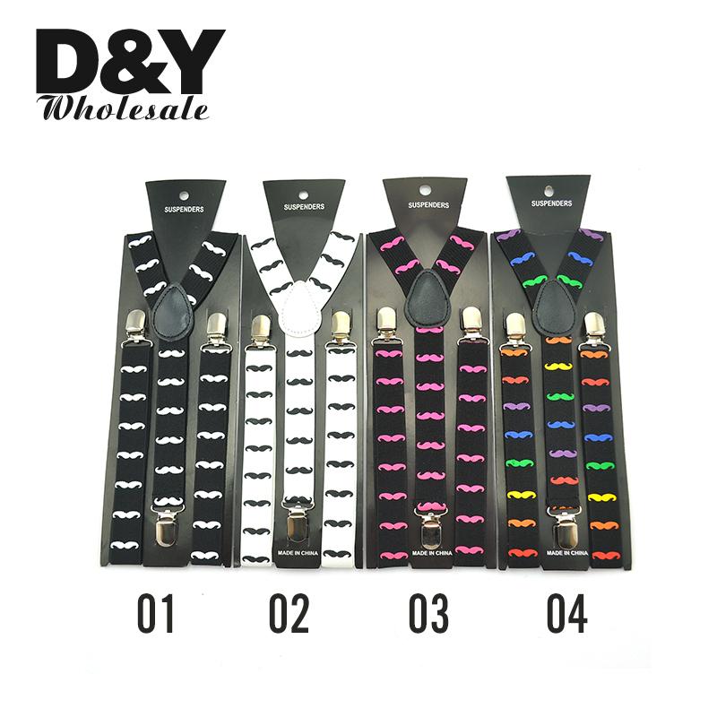 Men'S Formal Wear With Suspenders - สายเอี๊ยมแบบคลาสสิค รูปตัว Y ปรับได้ สายยางยืดพร้อมคลิปหนีบแข็งแรง ดีไซน์หนวดสุดฮิต