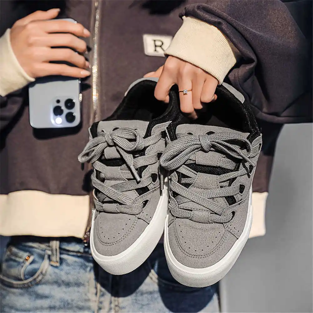 Men'S Formal Wear Big And Tall - กับ Lacing Hiphop ผู้หญิงรองเท้าสเก็ตบอร์ดวอลเลย์บอลรองเท้าผ้าใบสําหรับสตรี Beige Boot