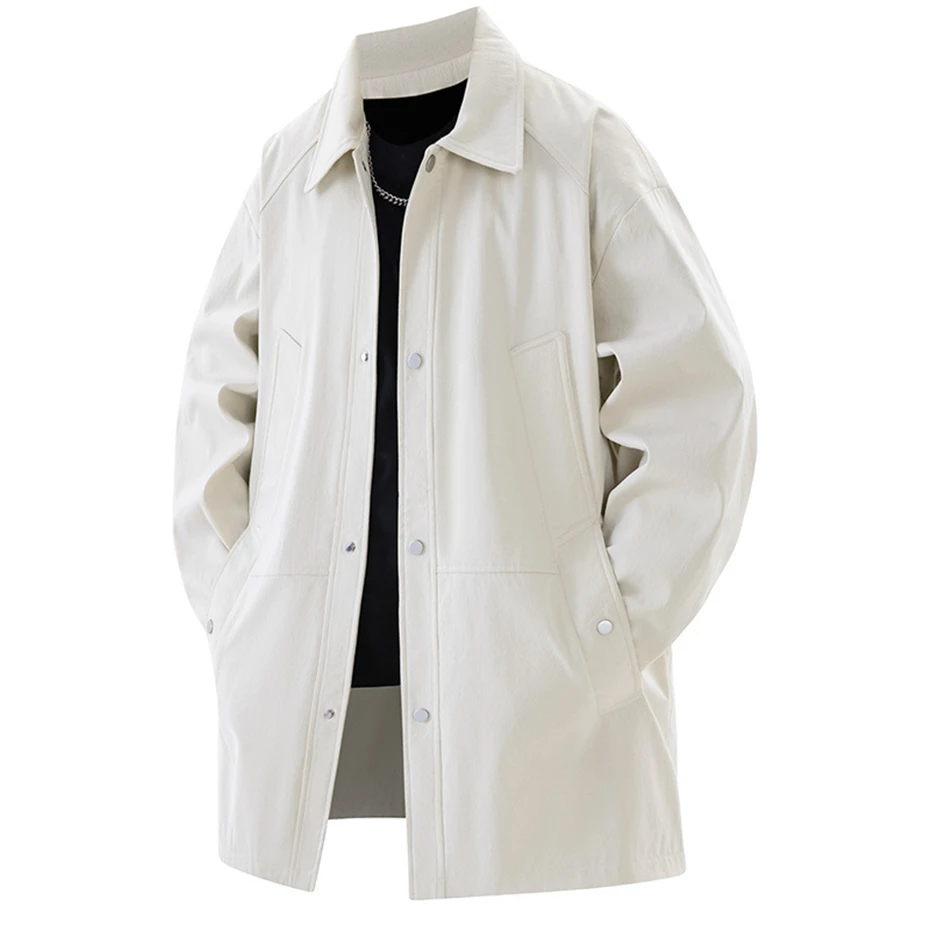 ขนาดใหญ่ Men's Trench Coat ปุ่ - Men Formal Wear Coat บทวิจารณ์และราคา