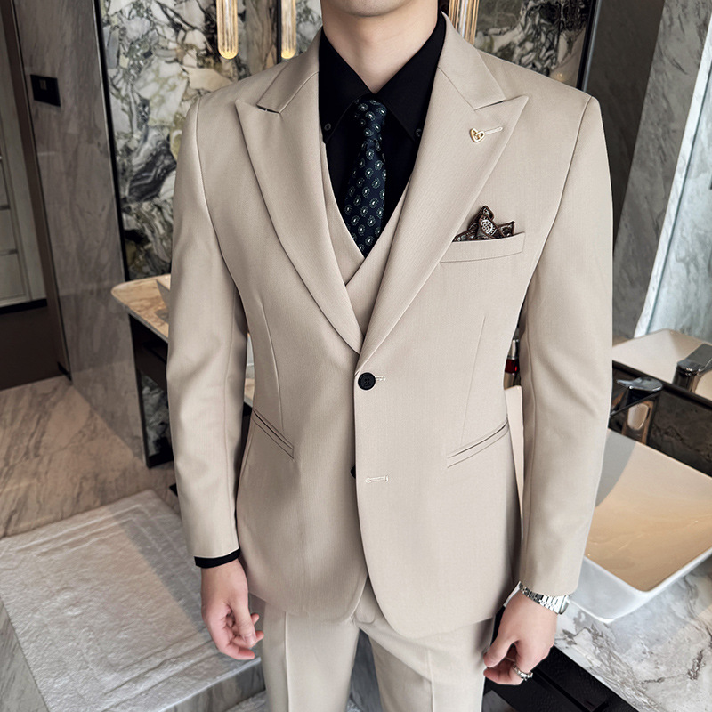 ชุดสูทผู้ชายสีขาว 3 ชิ้น ทรงเข - Men'S Formal Dinner Wear บทวิจารณ์และราคา