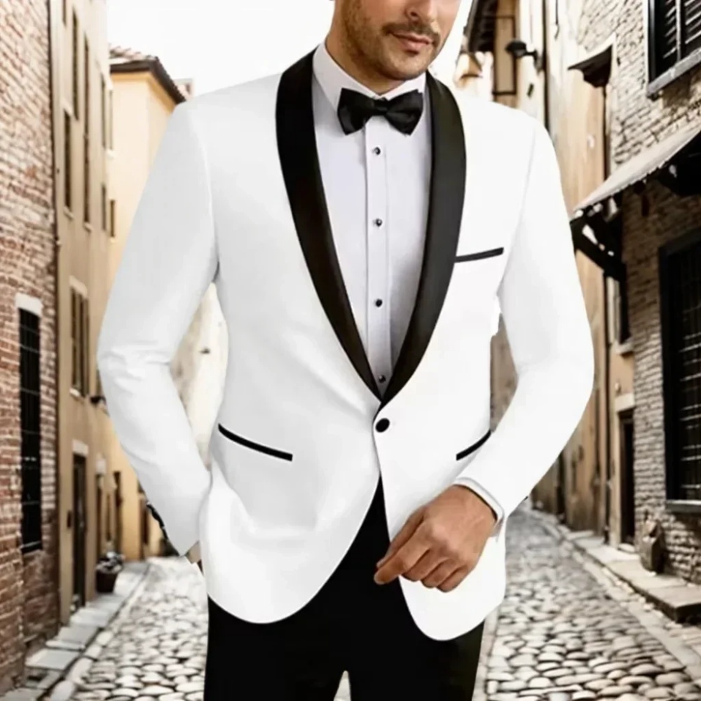ชุดสูทผู้ชายสีขาวสองชิ้น ระดับ - High End Men'S Formal Wear บทวิจารณ์และราคา