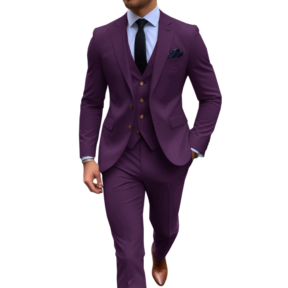 ชุดสูทผู้ชายสีชมพู 3 ชิ้น สำหร - Men Formal Wear Pink บทวิจารณ์และราคา