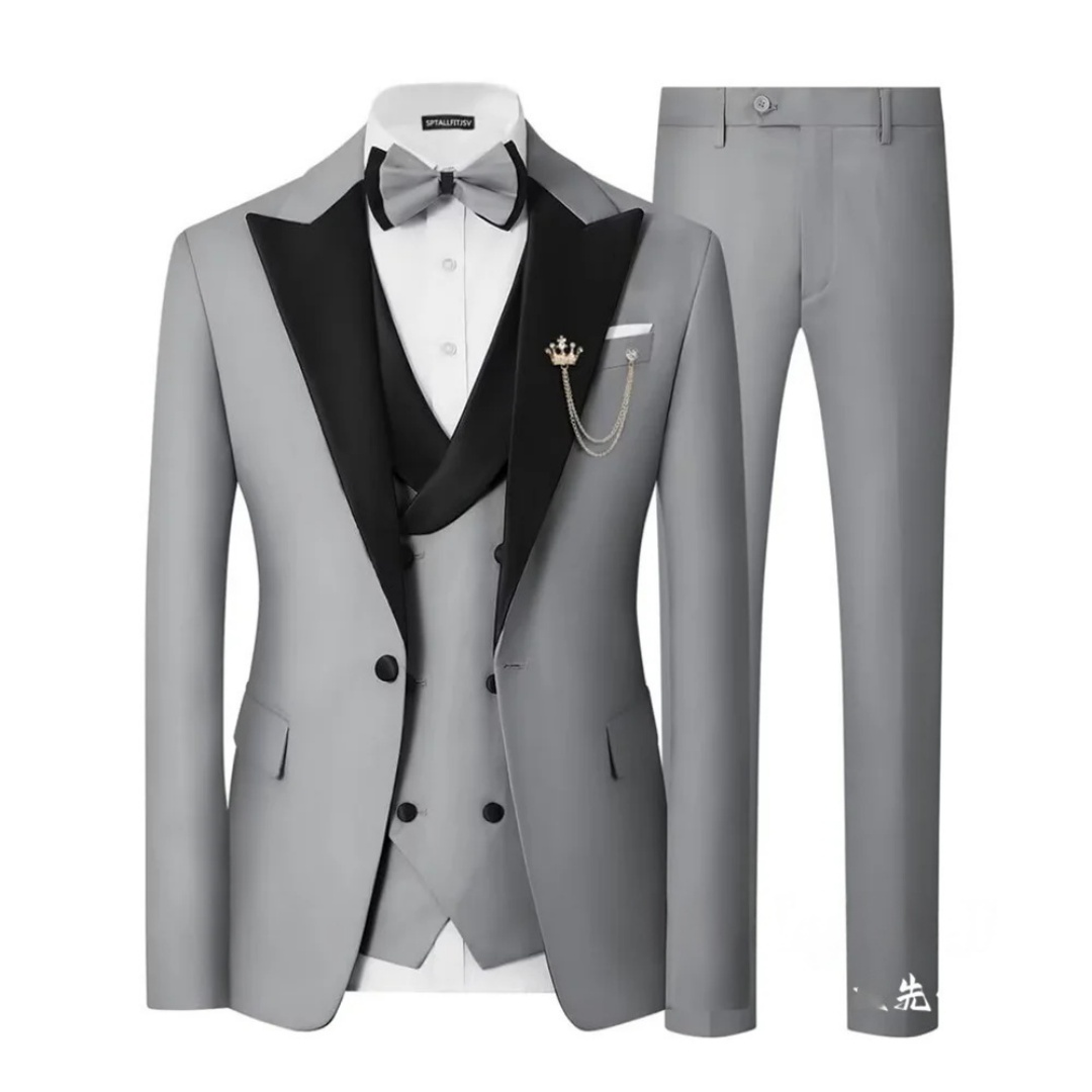 ชุดทักซิโด้ผู้ชายทรงสลิมฟิต 3  - Men'S Formal Dinner Wear บทวิจารณ์และราคา
