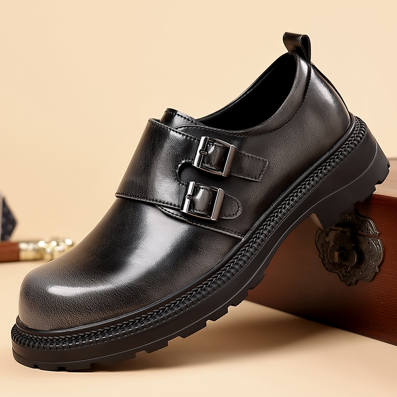 Retro สีน้ําตาลรองเท้าหนังผู้ช - High End Men'S Formal Wear บทวิจารณ์และราคา