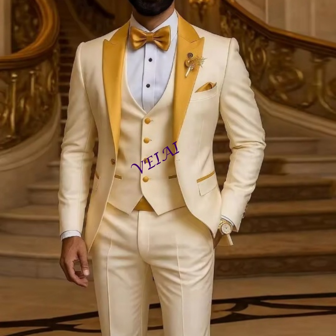 ชุดสูทผู้ชายสีงาช้างแบบสั่งตัด - Men Formal Wear Pinterest บทวิจารณ์และราคา