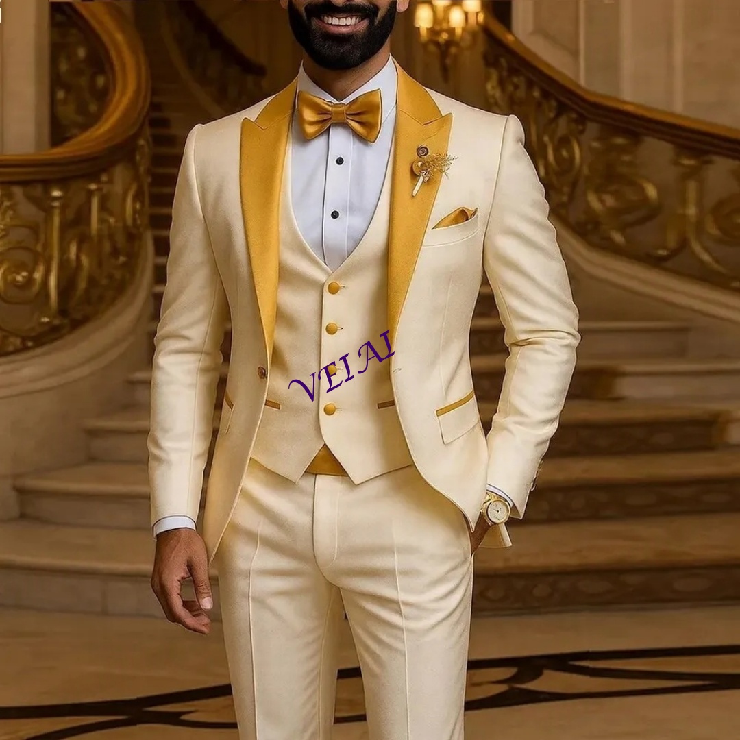 ชุดสูทผู้ชายสีงาช้างแบบสั่งตัด - Men Formal Wear Pinterest บทวิจารณ์และราคา