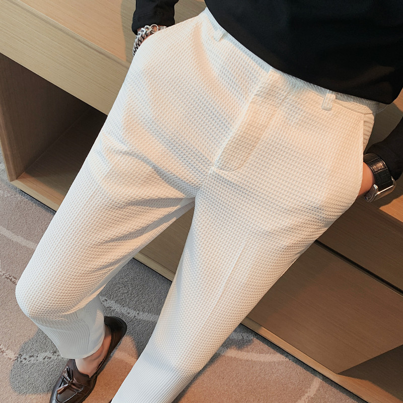2024 ฤดูใบไม้ร่วงใหม่วาฟเฟิลยื - Men Formal Wear Pinterest บทวิจารณ์และราคา