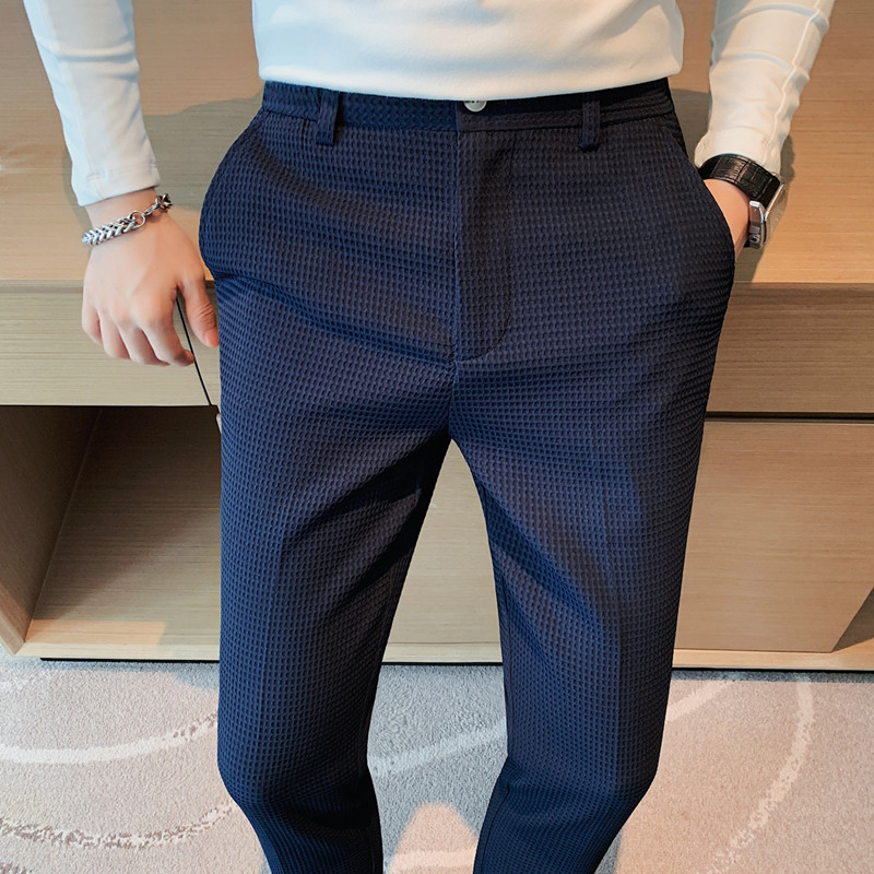 2024 ฤดูใบไม้ร่วงใหม่วาฟเฟิลยื - Men Formal Wear Pinterest บทวิจารณ์และราคา
