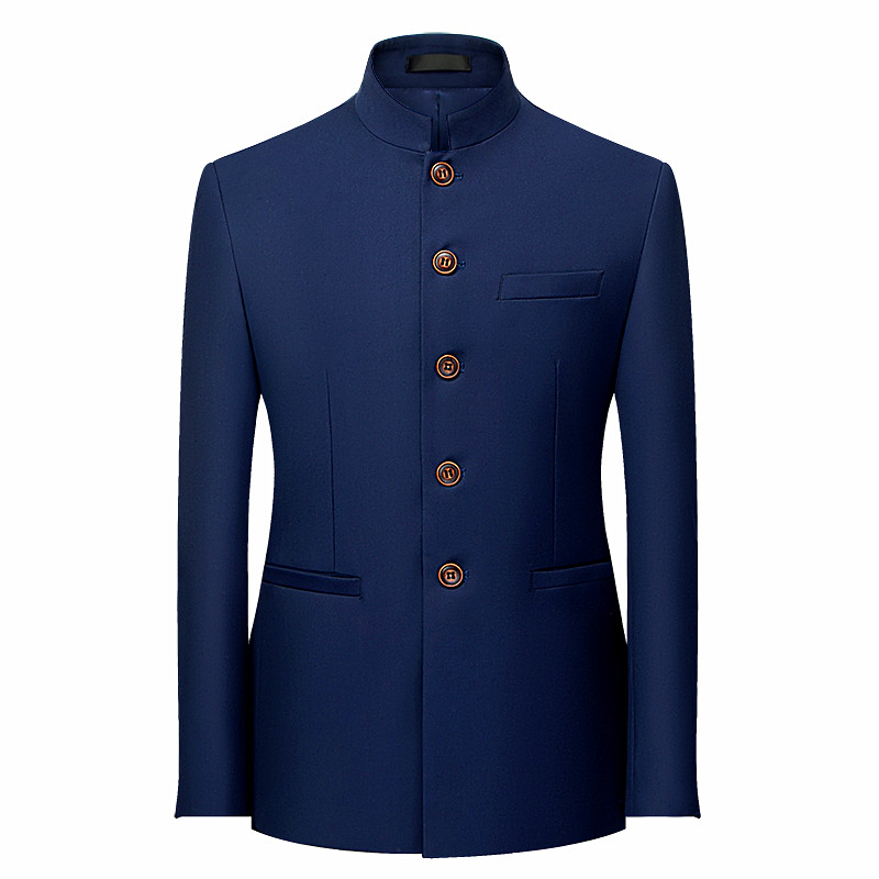 เสื้อสูทผู้ชายสไตล์จีน แขนยาว  - Men Formal Wear Red บทวิจารณ์และราคา