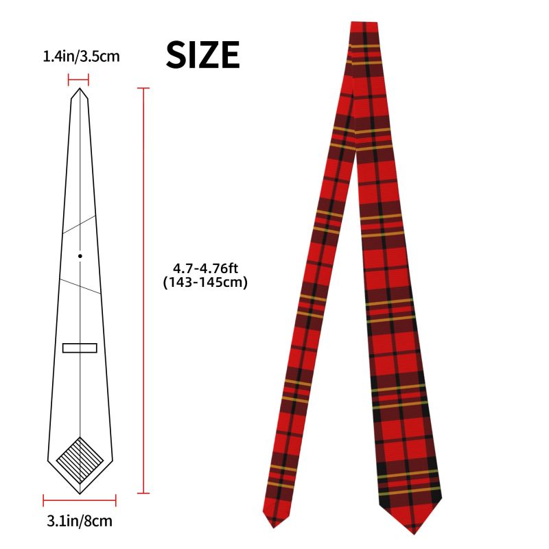 เนคไทผู้ชายลายสก็อตแบบสก็อตแลน - Men Formal Wear Red บทวิจารณ์และราคา