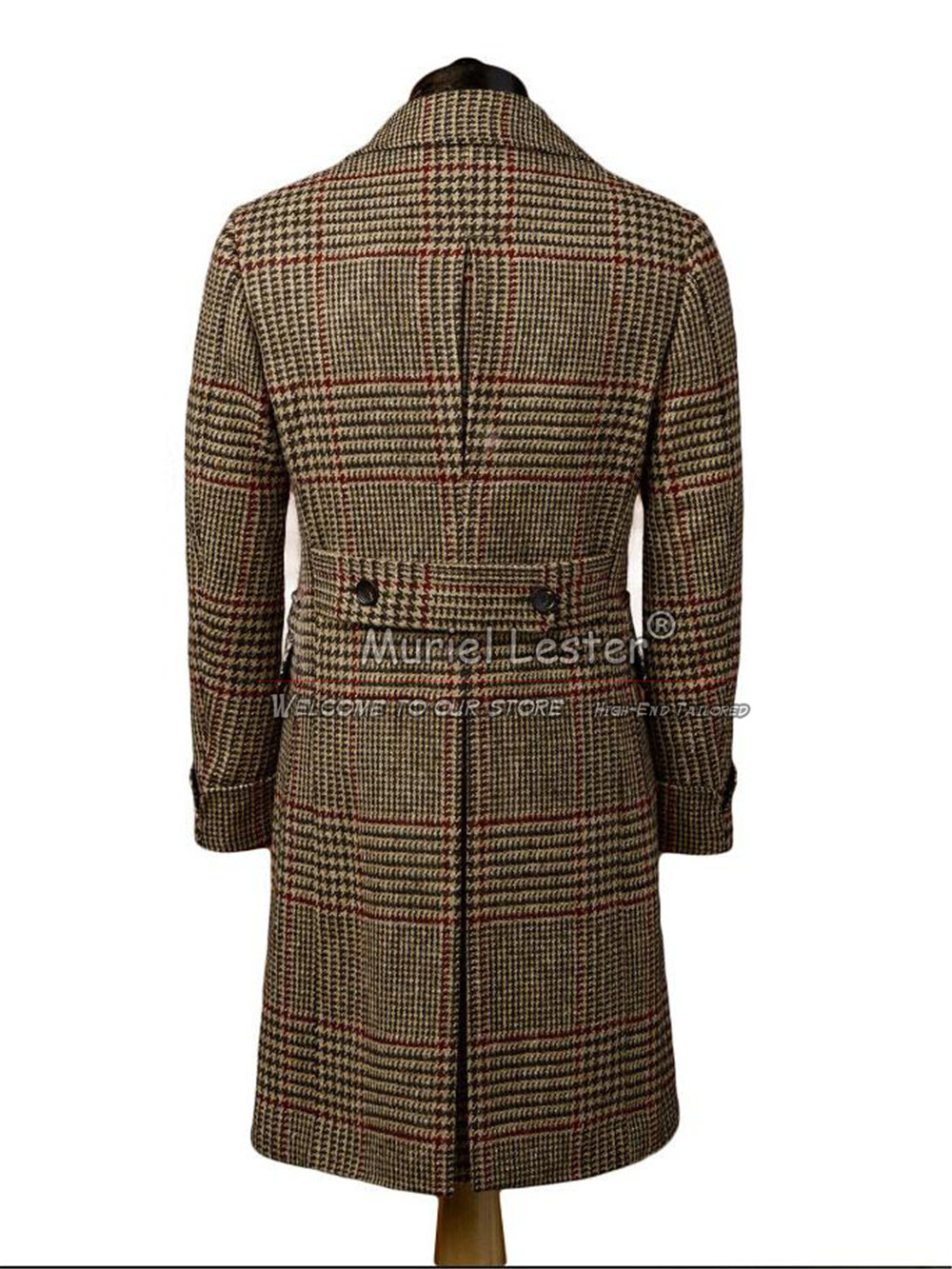 Man สไตล์อังกฤษแจ็คเก็ต Tweed  - Wool Suit Jacket บทวิจารณ์และราคา