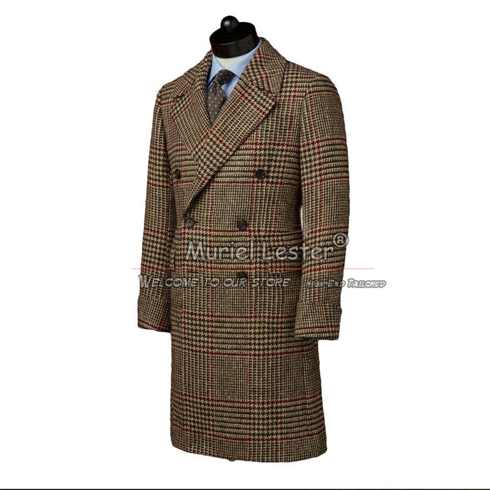 Man สไตล์อังกฤษแจ็คเก็ต Tweed  - Wool Suit Jacket บทวิจารณ์และราคา