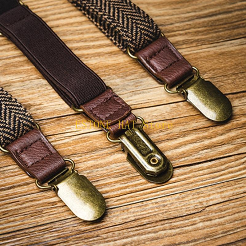 49MF Men Elastic Suspenders 3  - Men'S Formal Wear With Suspenders บทวิจารณ์และราคา