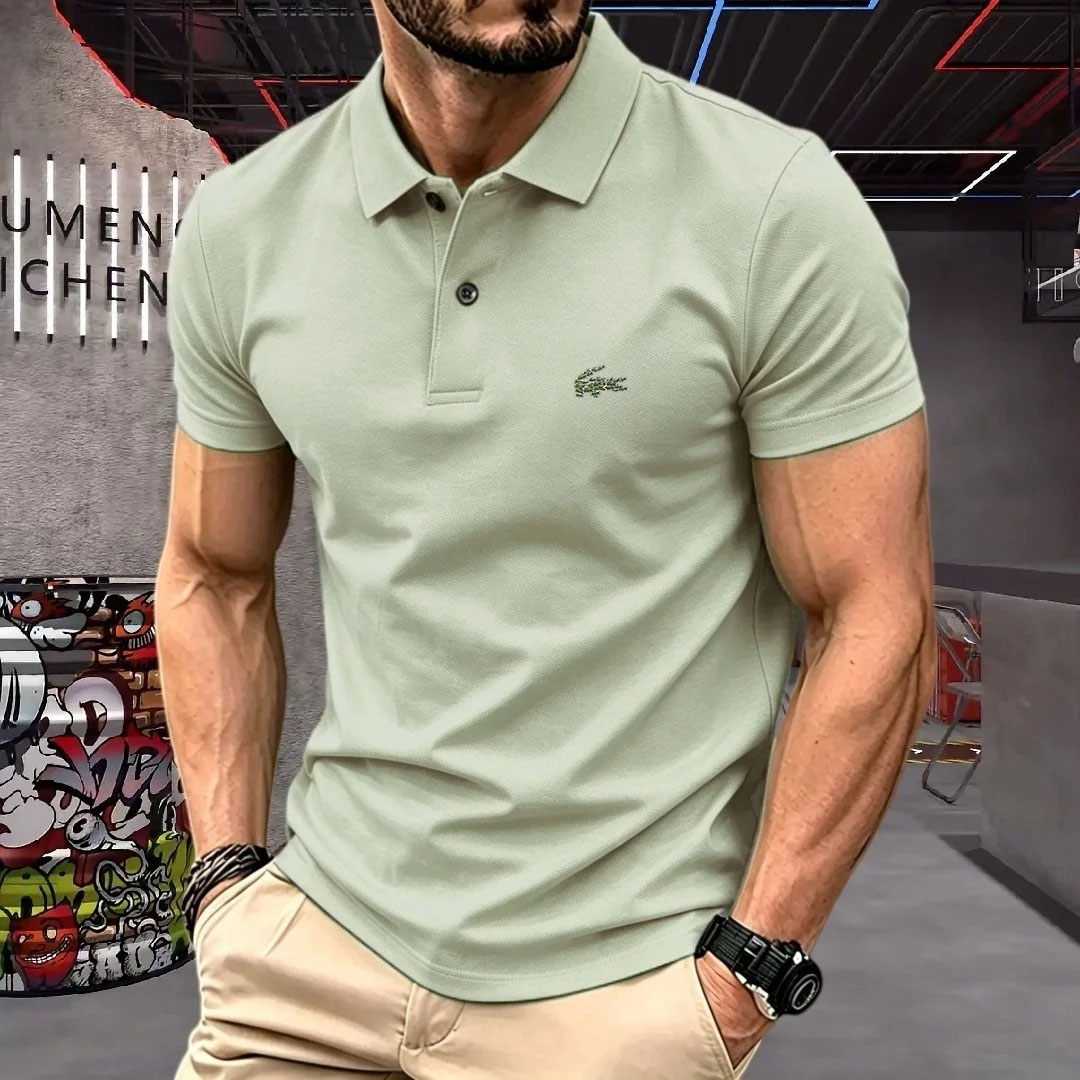 เสื้อโปโลแขนสั้นผู้ชาย ปกติดกร - Men Formal Wear Pinterest บทวิจารณ์และราคา
