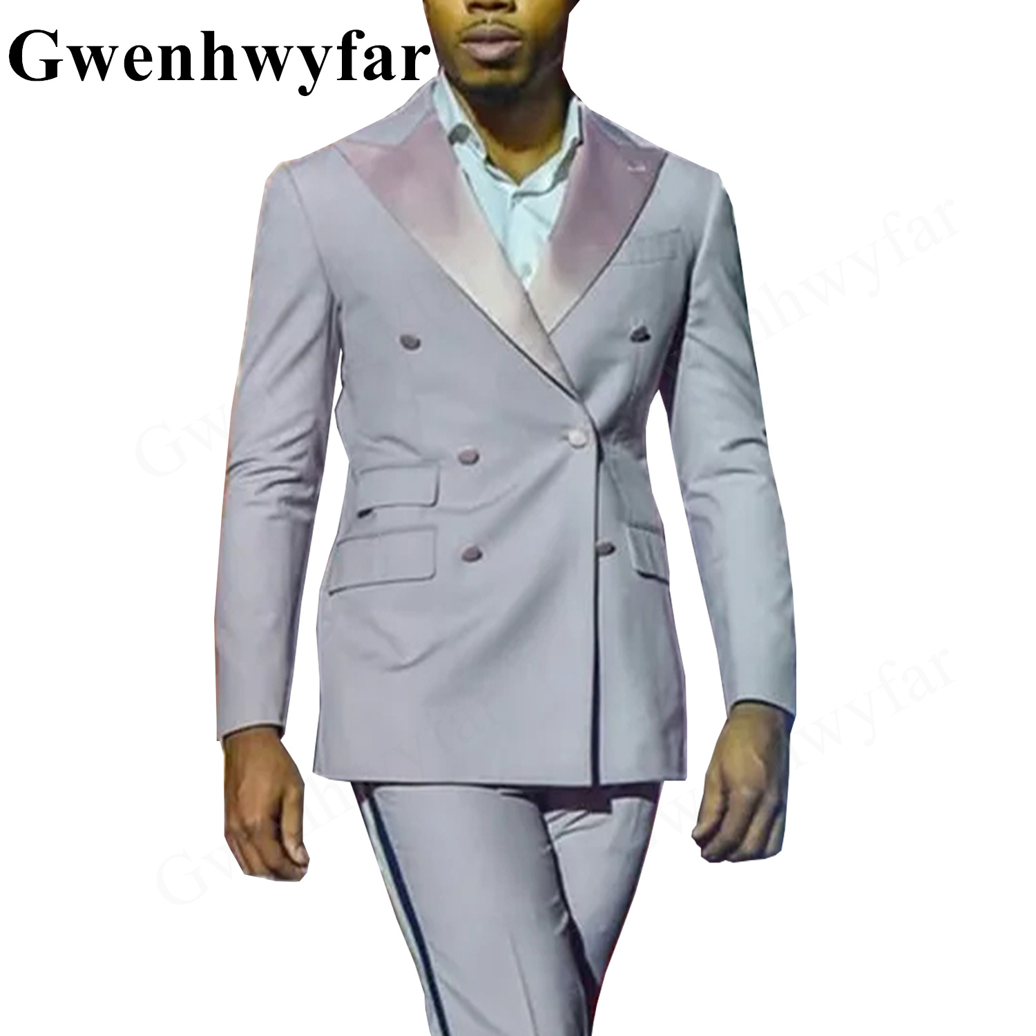 Gwenhwyfar ใหม่สีชมพูอ่อนผู้ชา - Men Formal Wear Pink บทวิจารณ์และราคา