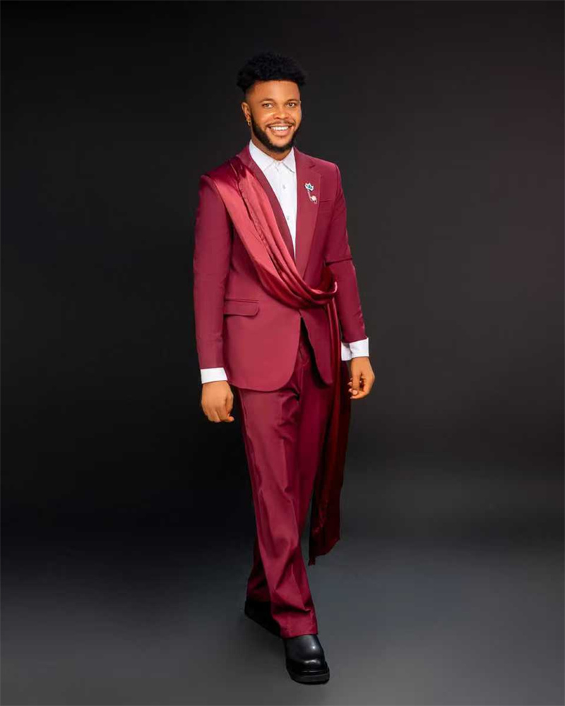สีแดงชุดสูทผู้ชายชุด 2 ชิ้นเสื - Men Formal Wear Red บทวิจารณ์และราคา