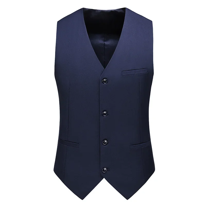 17 สีบูติกแฟชั่นสบายๆสีทึบเสื้ - Formal Vest Waistcoat บทวิจารณ์และราคา