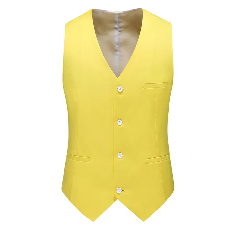 17 สีบูติกแฟชั่นสบายๆสีทึบเสื้ - Formal Vest Waistcoat บทวิจารณ์และราคา