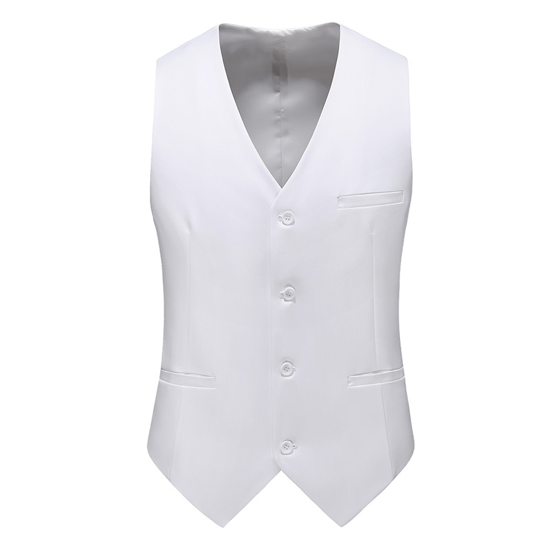 17 สีบูติกแฟชั่นสบายๆสีทึบเสื้ - Formal Vest Waistcoat บทวิจารณ์และราคา