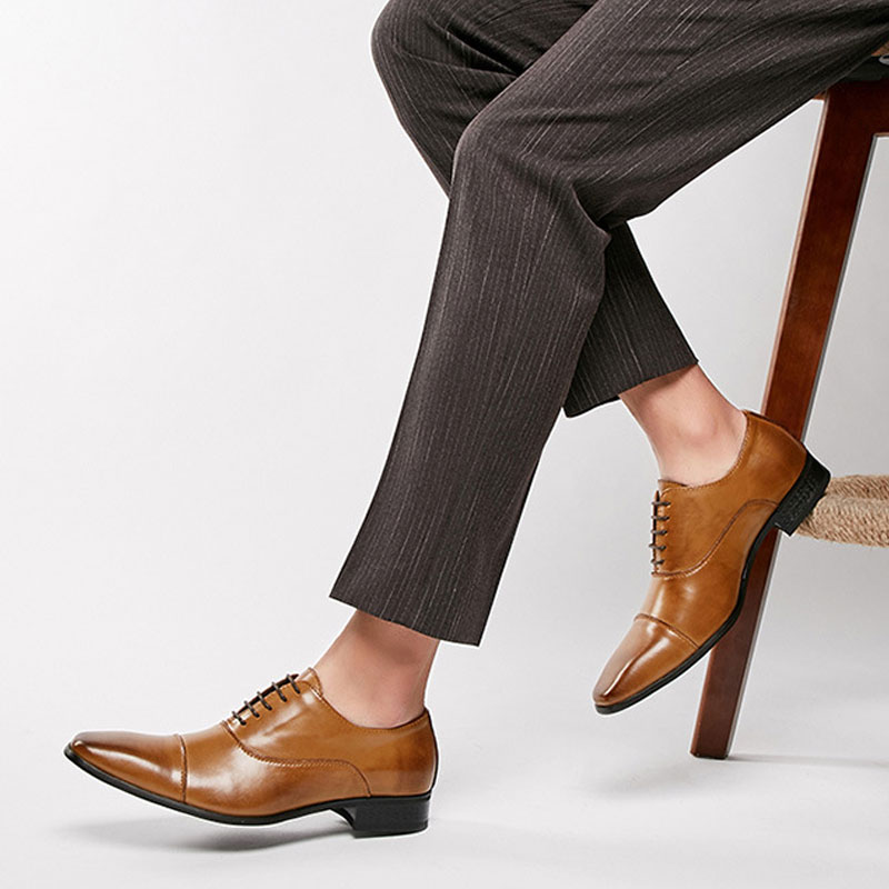 รองเท้าเดรสหนังผู้ชายแฟชั่นใหม - Men Formal Wear Pinterest บทวิจารณ์และราคา