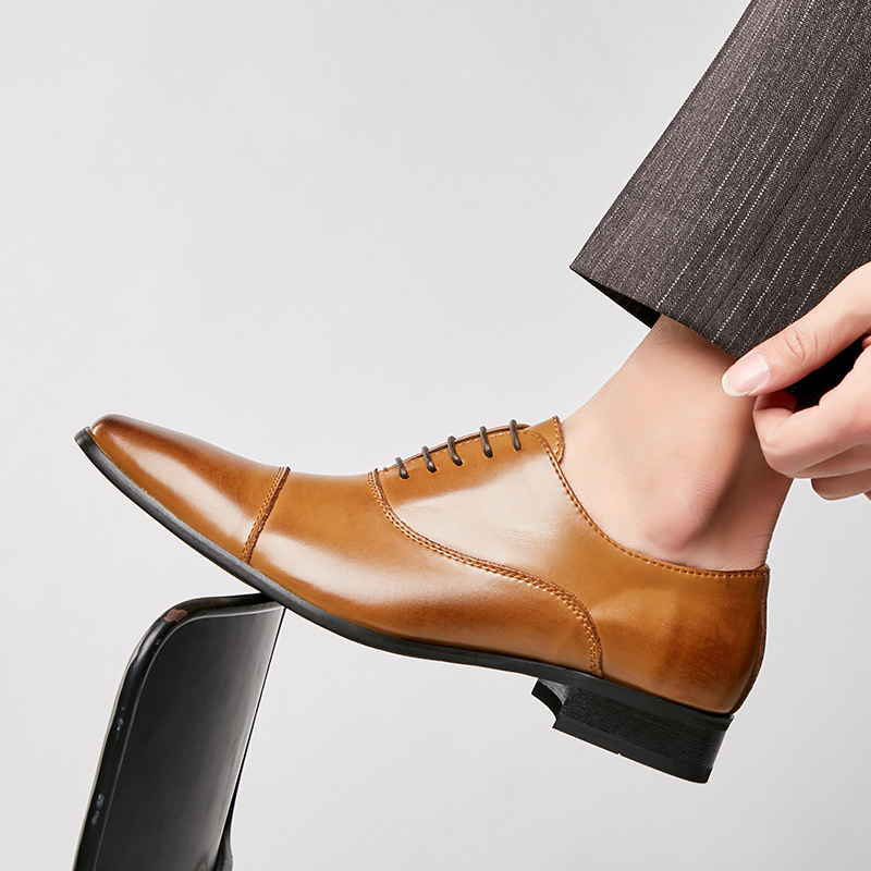 รองเท้าเดรสหนังผู้ชายแฟชั่นใหม - Men Formal Wear Pinterest บทวิจารณ์และราคา