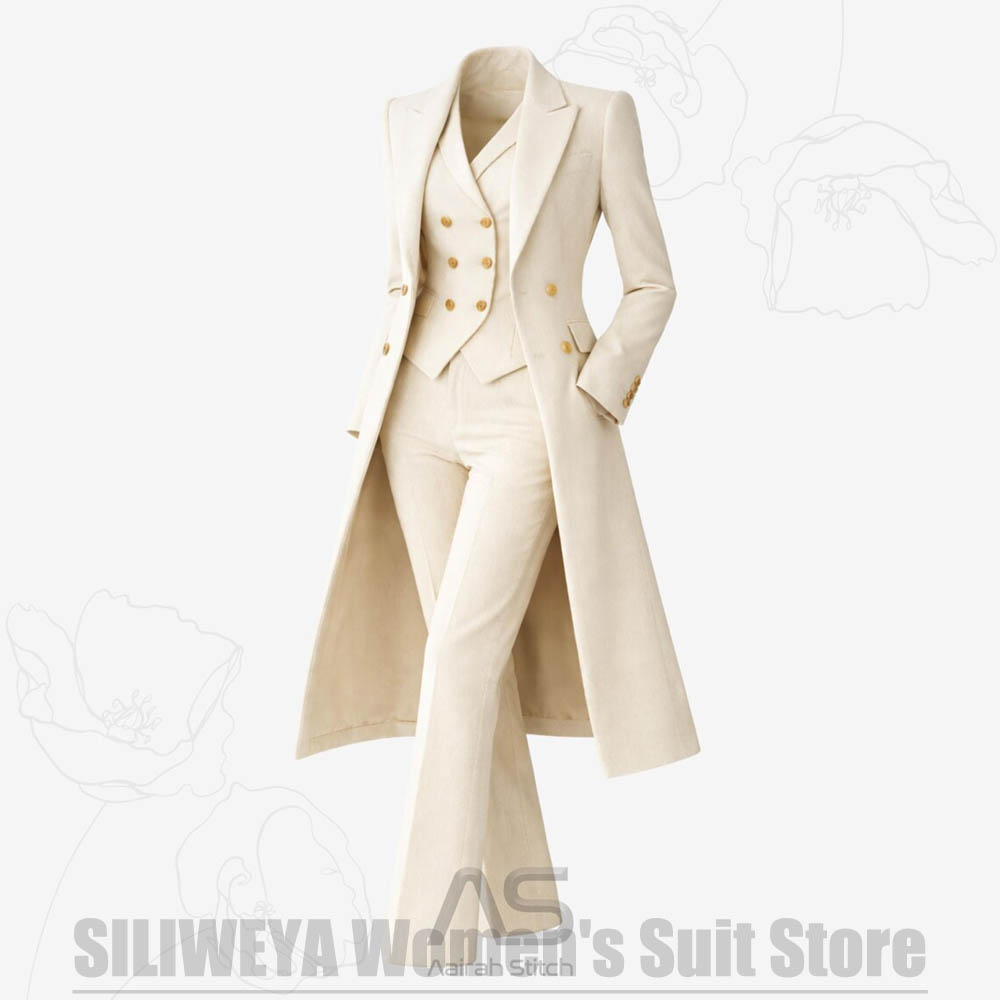 ชุดสูทผู้หญิง 3 ชิ้น แบบกระดุม - Formal Vest Waistcoat บทวิจารณ์และราคา