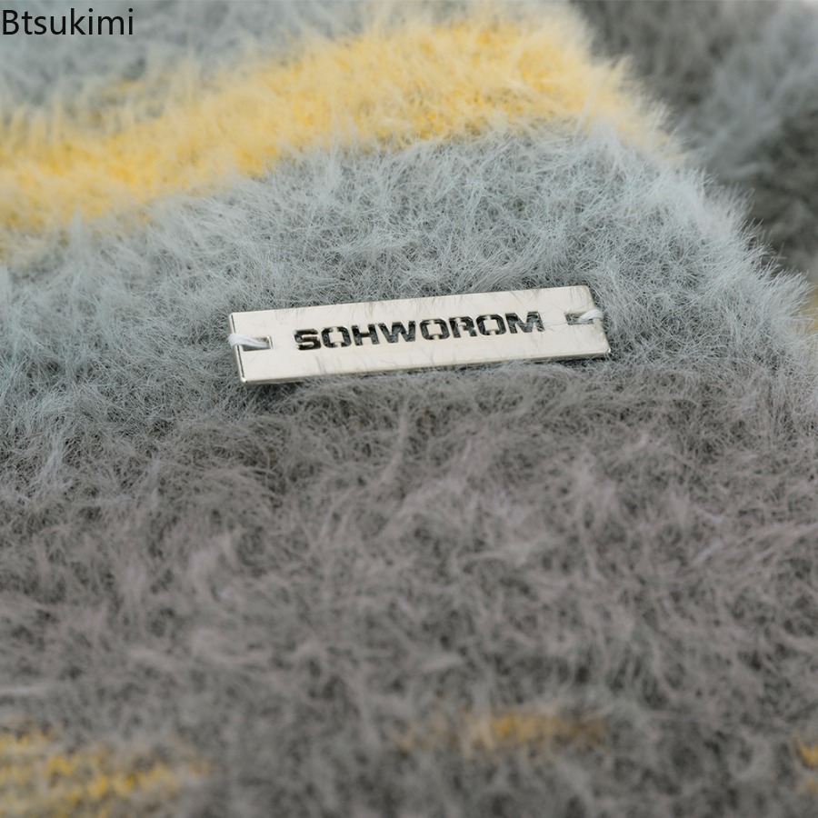 เสื้อคาร์ดิแกนถักลายทางสีเหลือ - Men Formal Wear Coat บทวิจารณ์และราคา