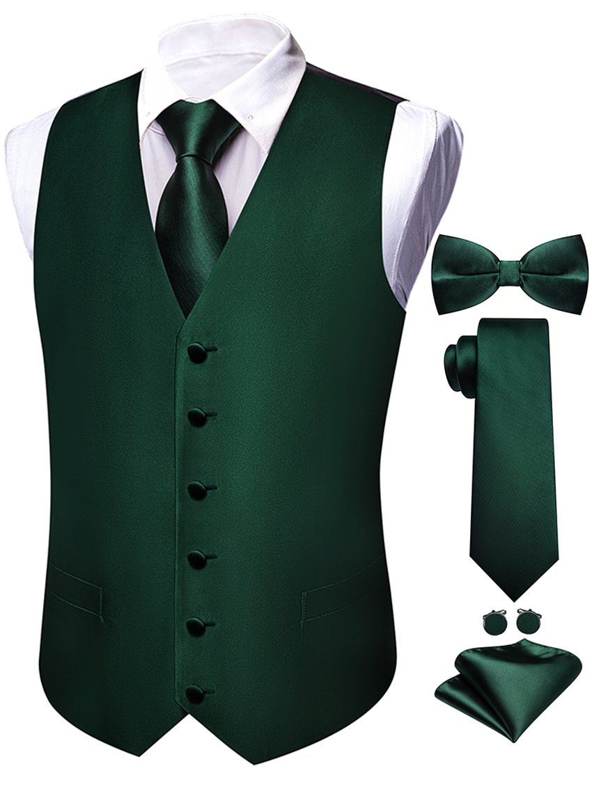 ชุดเสื้อกั๊กสูทลายดอกไม้สีดำสำ - Formal Vest Waistcoat บทวิจารณ์และราคา