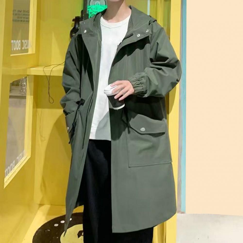 ยาว Trench Coat เสื้อแจ็คเก็ตผ - Men Formal Wear Coat บทวิจารณ์และราคา