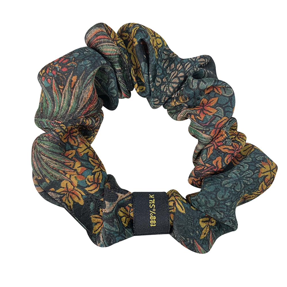 100% Pure Mulberry Silk Scrunc - Silk Tie Woven บทวิจารณ์และราคา