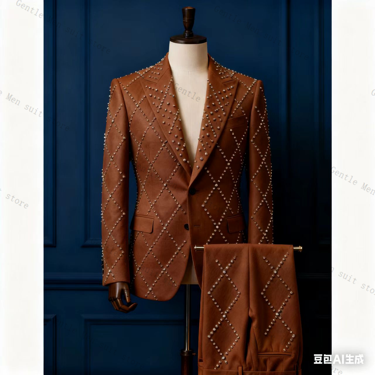 ชุดสูทผู้ชายสีชมพู 2 ชิ้น เสื้ - Men Formal Wear Pink บทวิจารณ์และราคา