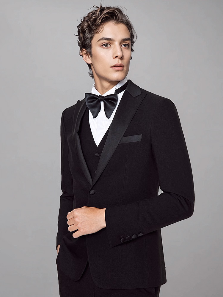MENS ชุดหรูหราสีดําอาหารค่ําอย - Men'S Formal Dinner Wear บทวิจารณ์และราคา