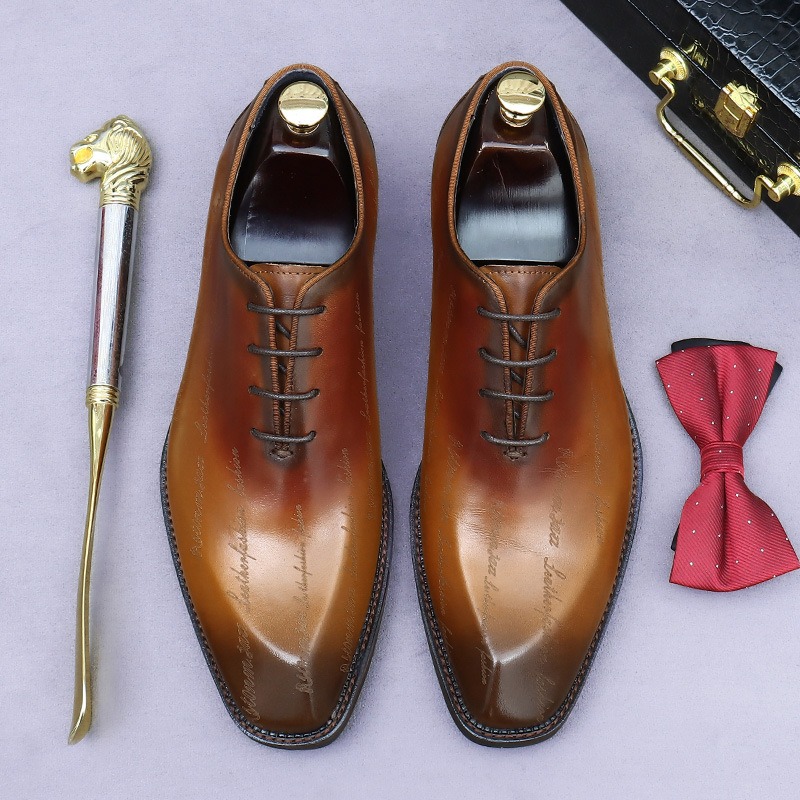 ผู้ชายรองเท้าหนังแท้ Oxford ให - High End Men'S Formal Wear บทวิจารณ์และราคา